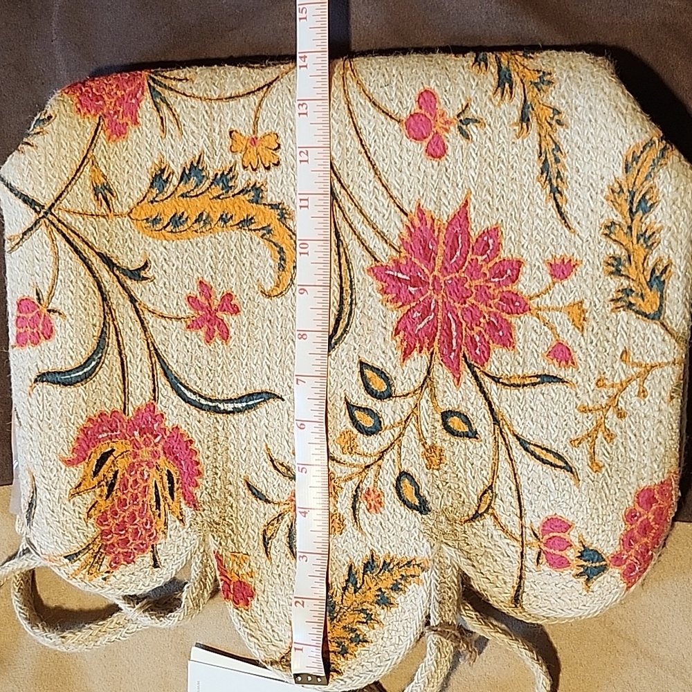 Antik Kraft Cream and Pink Floral Tote Bag - Picture 8 of 11